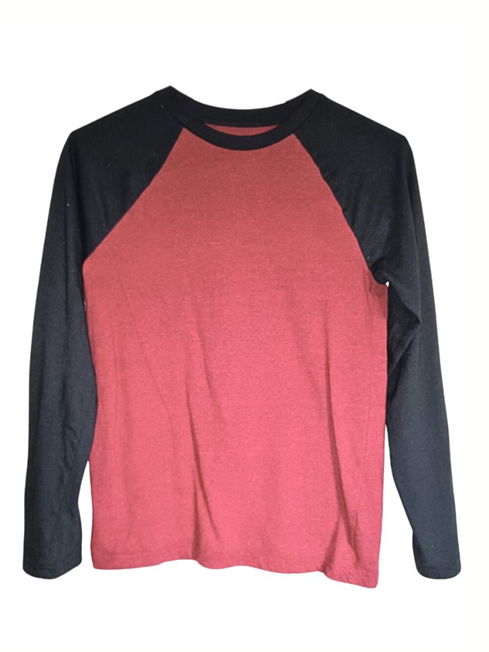 Urban Pipeline Youth L Ultimate SuperSoft Red & Black Raglan Sleeve T-Shirt